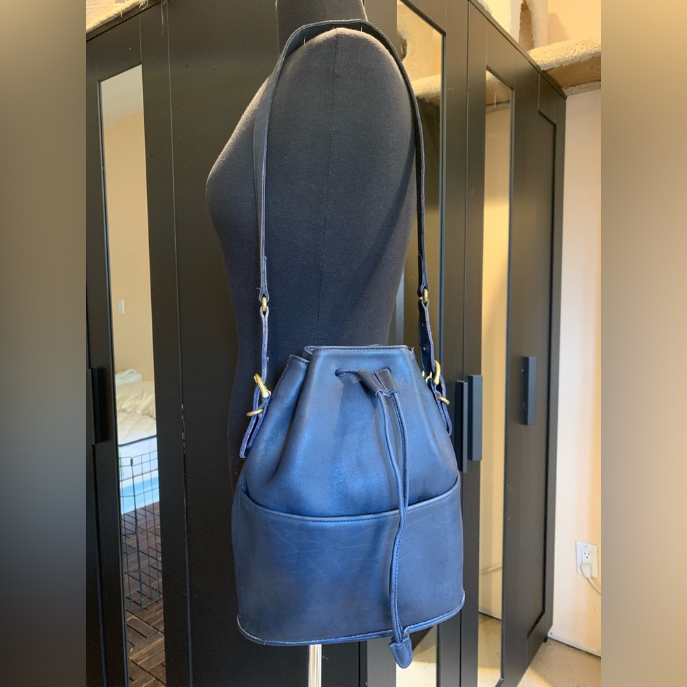Vintage Coach Bucket Drawstring Shoulder Bag 9804 • no hangtag